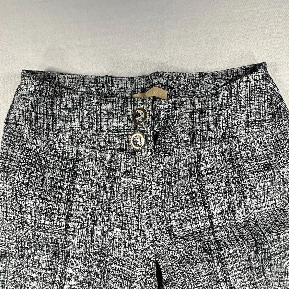 Hope & Harlow • Stretch Capri Women Size Small Pull On Ankle Slit Office Classic - Picture 2 of 12